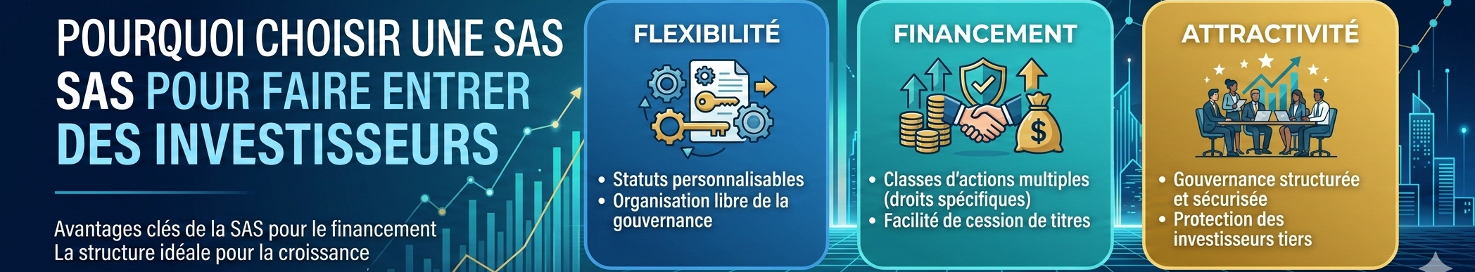 Pourquoi choisir une SAS pour faire entrer des investisseurs